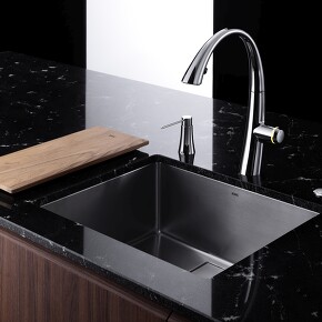 Franke Spüle KWC Zoe (Foto: Franke Gmbh) Franke Spüle KWC Zoe (Foto: Franke Gmbh)